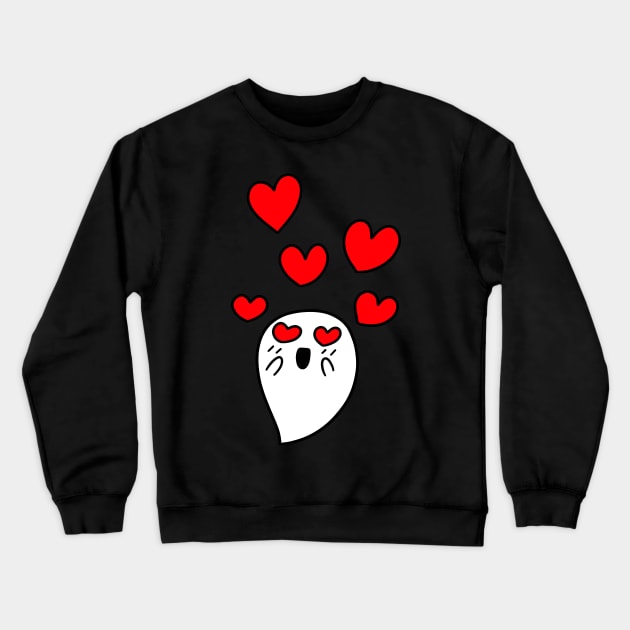 Little Ghost in Love Crewneck Sweatshirt by saradaboru